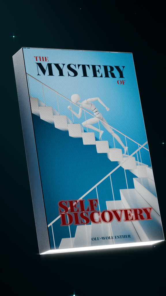 Explore the symbolic journey of a robot climbing the stairs towards self help, discovery and growth 